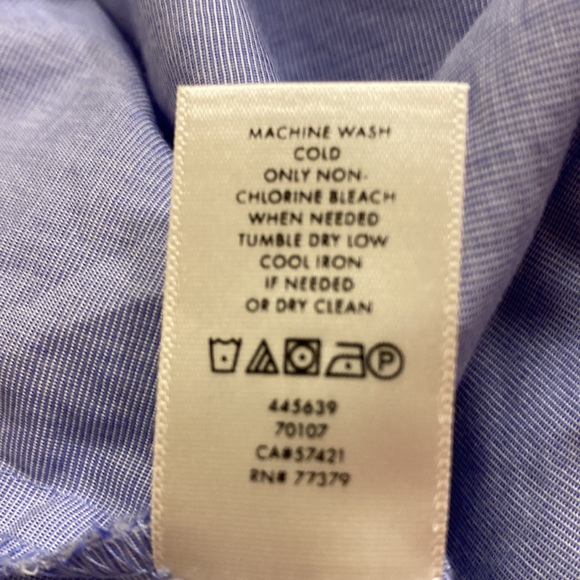 Ann Taylor Periwinkle Blouse with Pleats and Neck-tie - Picture 8 of 8